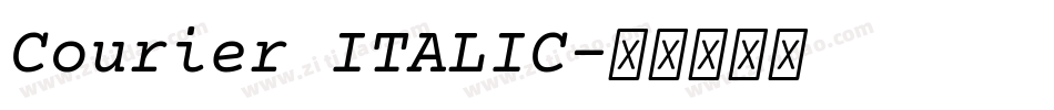Courier ITALIC字体转换